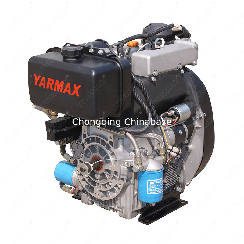Moteur diesel à double cylindre YARMAX 292 19.7HP 14.5kW 4 temps à faible bruit
