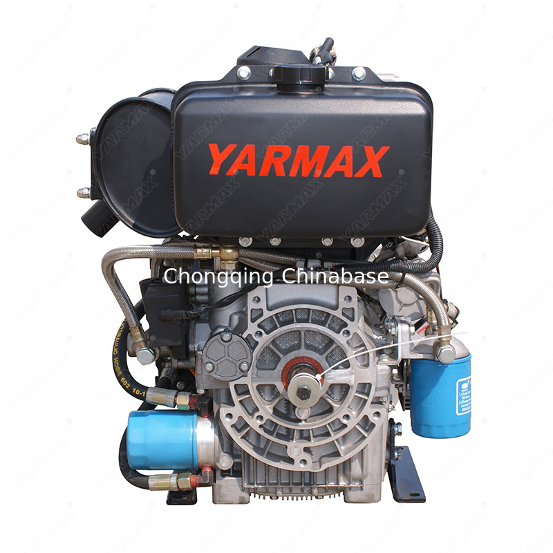 Moteur diesel à double cylindre YARMAX 292 19.7HP 14.5kW 4 temps à faible bruit