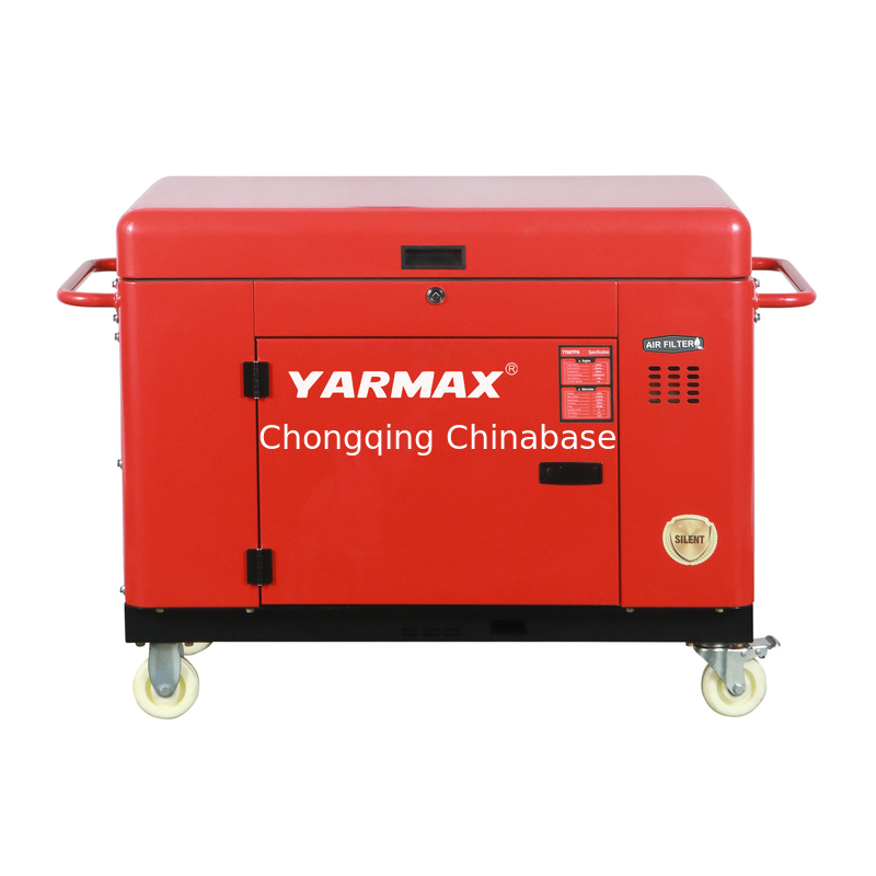 Cylindre simple silencieux portatif du générateur diesel 9.6KW 10.4KW 1105FE de YM13800T
