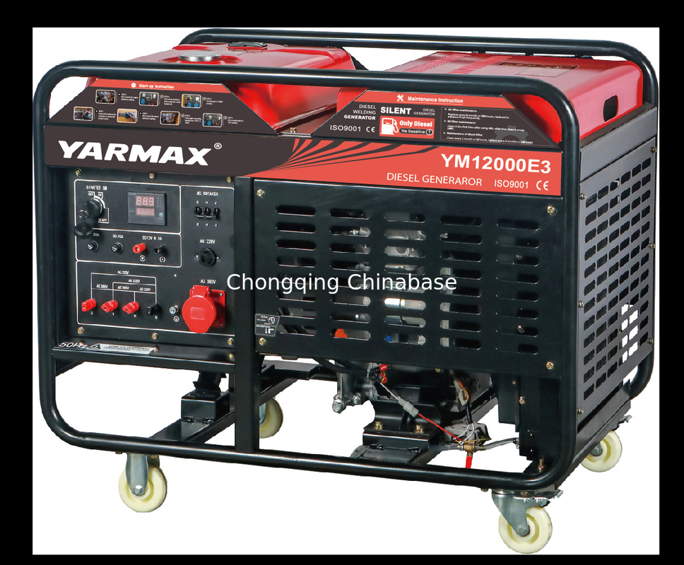 8.8KW 9.8KW ouvrent le générateur diesel portatif YM12000E YM2V80 refroidi à l'eau