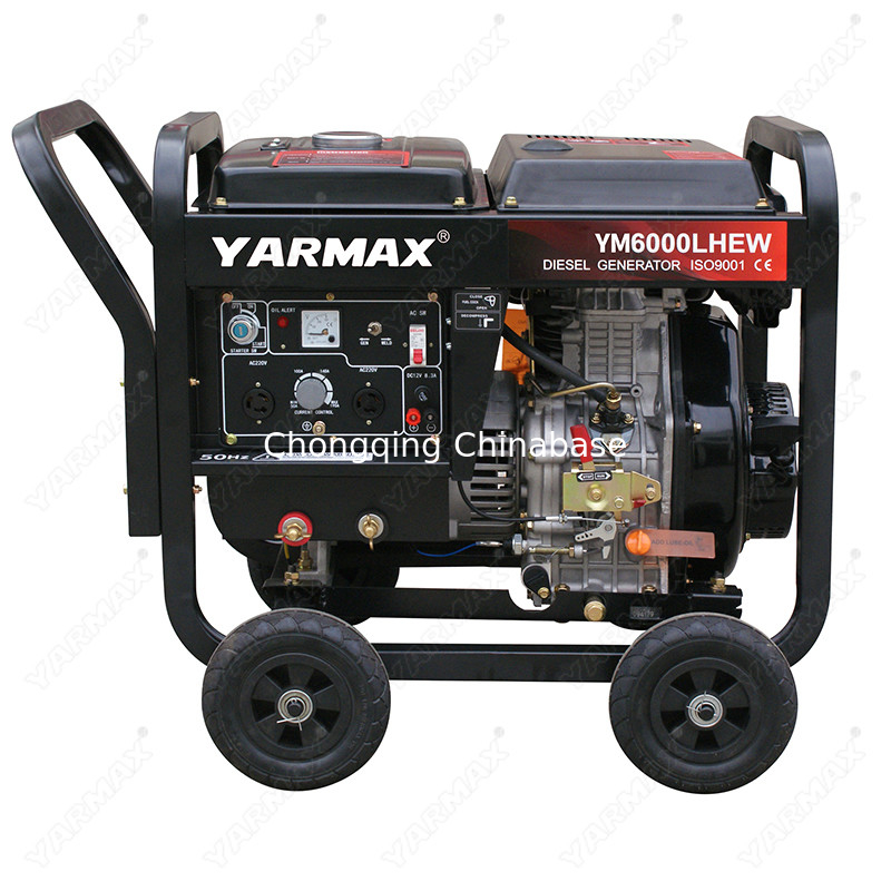 Générateur de soudage à cylindre unique diesel 220V YM6700 4.5KW 20.4A 25-30V