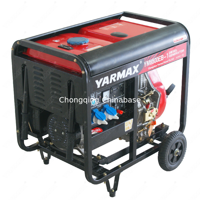 Générateur de soudage diesel portatif monophasé 5.5KW YM8700 25A 50-180A 25-30V