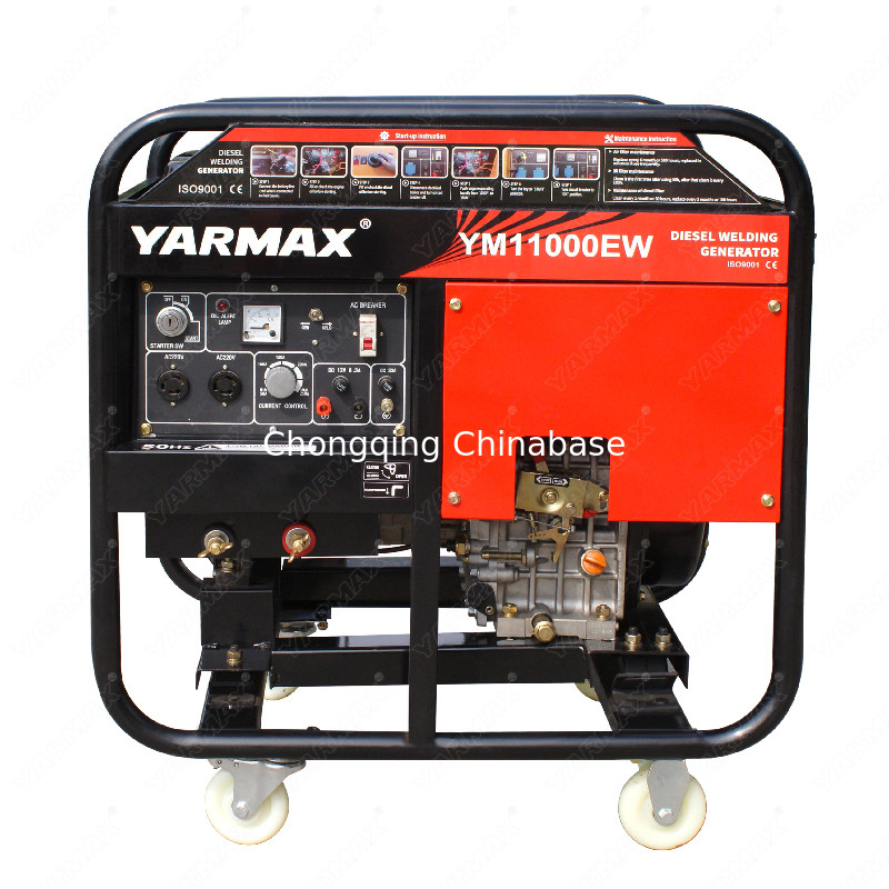 Générateur de soudage diesel 3000RPM YM11000 4.0KW 18.2A 50-180A 25-30V