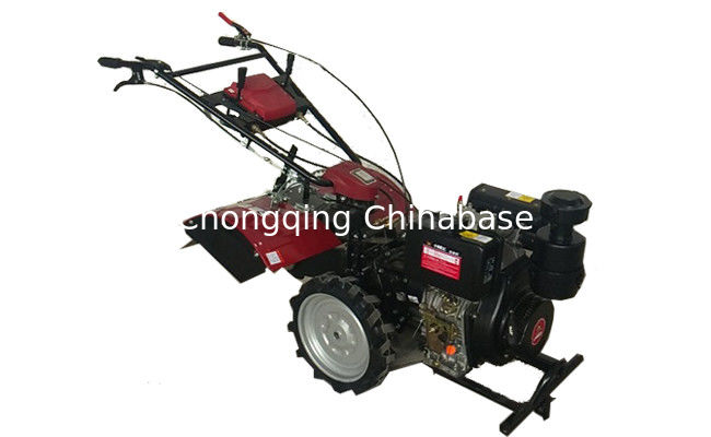 Plat 270mm Mini Tiller Cultivator 186F 6.3KW diesel Mini Weeder Tiller de frottement